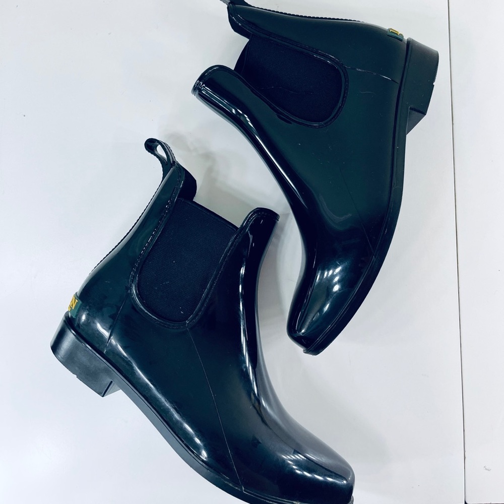 Ralph Lauren | Black Rainboot Booties